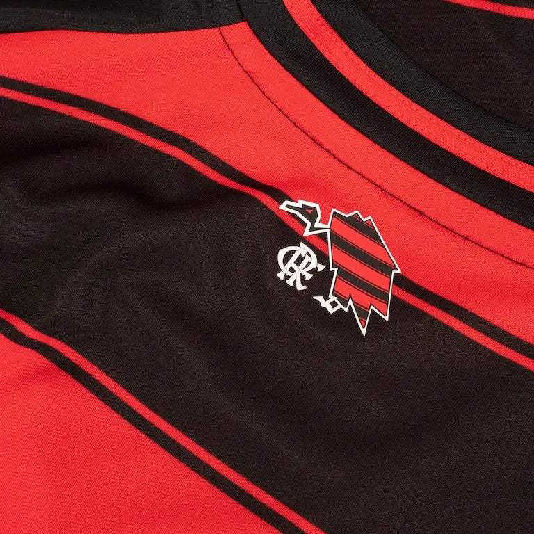 Camisa Flamengo CRF Home 25/26 - Preta e Vermelha